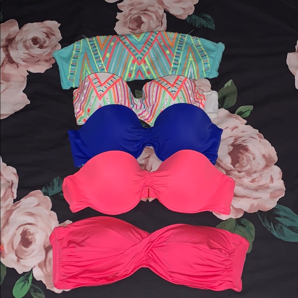 Strapless bikini tops